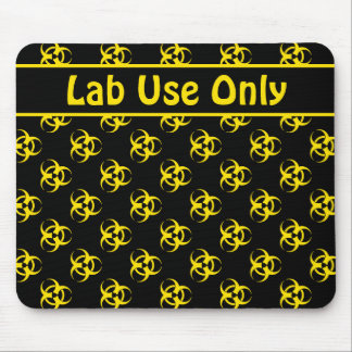 Biohazard Waarschuwing Mousepad w / aangepaste tek Muismat