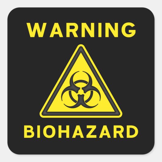 Biohazard Warning Sticker (Voorkant)