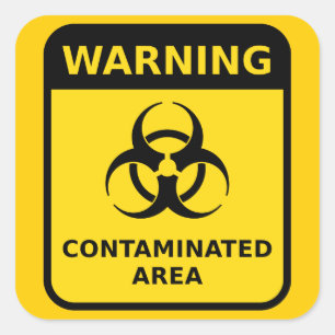 Biohazard Warning Sticker