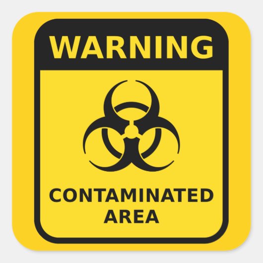 Biohazard Warning Sticker (Voorkant)