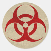 Biohazard / Zombie Sticker (Voorkant)