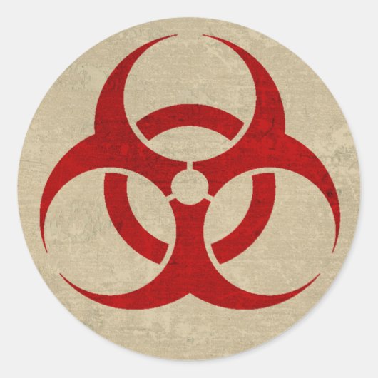 Biohazard / Zombie Sticker (Voorkant)