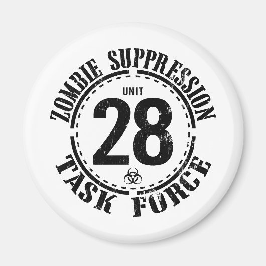 Biohazard Zombie Task Force Magneet (Voorkant)