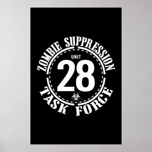 Biohazard Zombie Task Force Poster (Voorkant)