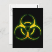 Biohazard Zombie Waarschuwing Briefkaart (Voorkant / Achterkant)