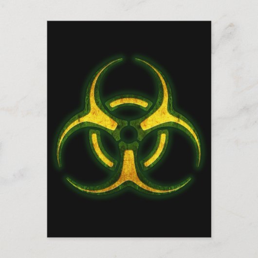 Biohazard Zombie Waarschuwing Briefkaart (Voorkant)