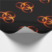 Biohazard Zombie Waarschuwing Cadeaupapier (Hoek)