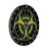 Biohazard Zombie Waarschuwing Dartbord (Voorkant Links)