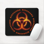 Biohazard Zombie Waarschuwing Muismat (Met muis)