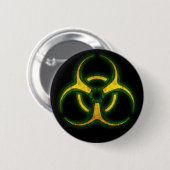Biohazard Zombie Waarschuwing Ronde Button 5,7 Cm (Voorkant /achterkant)