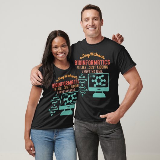 Bioinformatica-citaten, bio-informatica-Gezegden 4 T-shirt (Unisex)