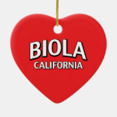 Biola California Keramisch Ornament (Achterkant)