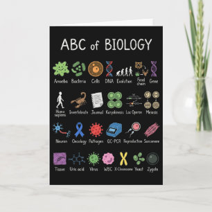 Biologie Alfabet Wetenschap Onderwijs Leraar Stude Kaart