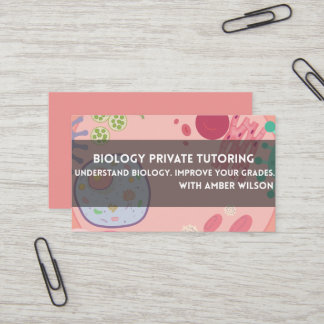 Biologie Docent Zakelijk Kaart Visitekaartje