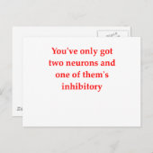 biologie grap briefkaart (Voorkant / Achterkant)