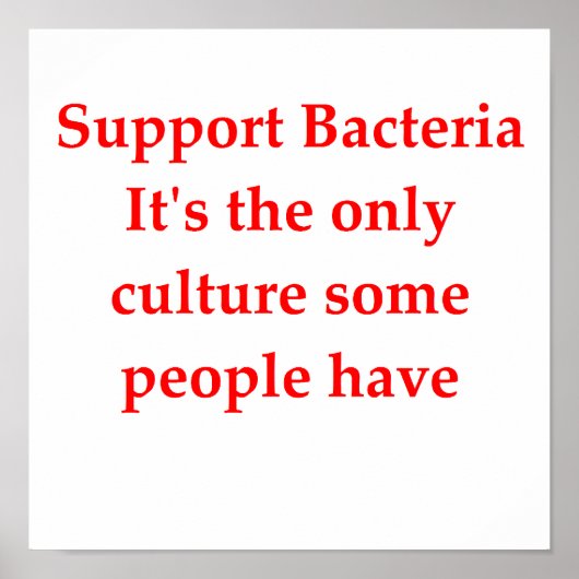 biologie grap poster (Voorkant)