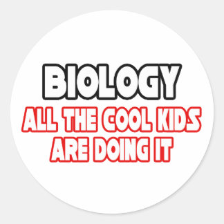 Biologie...Koel Kinderen Ronde Sticker