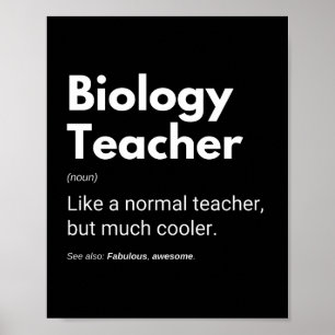 Biologie Leraren Grappig Cool Gezegde Poster