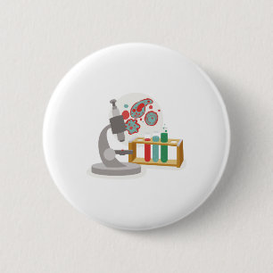Biologie Science Ronde Button 5,7 Cm