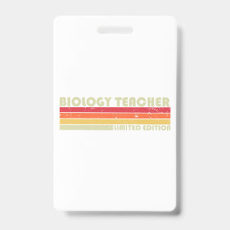 BIOLOGIE-TEACHER Funny Job Title Professional Birt Badge