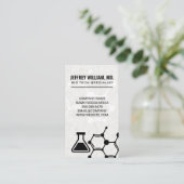 biologietechnologie | molecule | bekerglas visitekaartje (Staand voorkant)