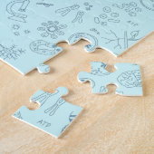 Biologisch diagram patroon legpuzzel (Zijkant)