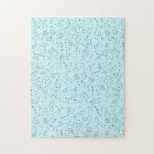 Biologisch diagram patroon legpuzzel (Verticaal)