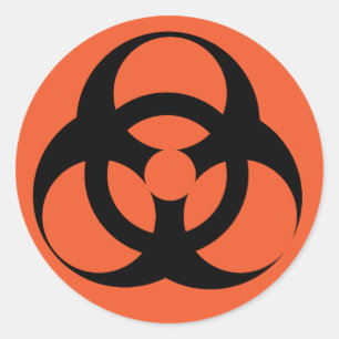 Biologisch gevaar - Biologisch gevaar Ronde Sticker