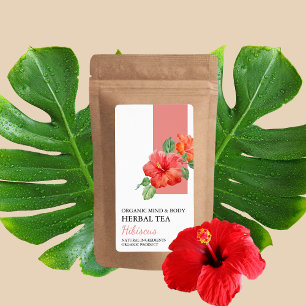 Biologisch Hibiscus Kruidenthee Business Label
