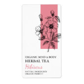 Biologisch Hibiscus Kruidenthee Business Label (Voorkant)
