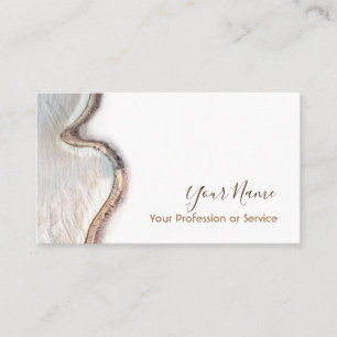 Biologisch houten binnenontwerp en meubelen! visitekaartje