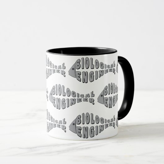 Biologisch ingenieur Grijze Vis Mok (Voorkant rechts)