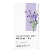 Biologisch Lavendel Kruidenthee Business Label (Voorkant)