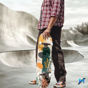 Biologisch Minimalistisch - Aardse Botanische Skateboard