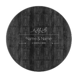 Biologisch minimalistisch natuurlijk trouwontwerp  snijplank