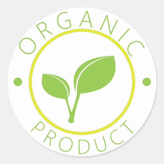 Biologisch product Sticker (Voorkant)