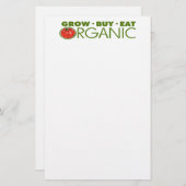 Biologisch voedsel briefpapier (Voorkant / Achterkant)