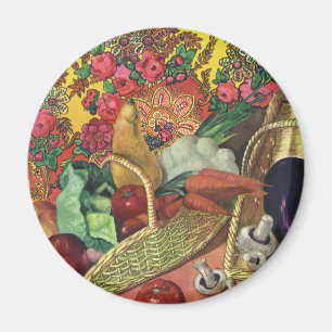 Biologisch Voedsel, Moestuin Groenten, Bloeiende B Magneet