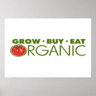 Biologisch voedsel poster