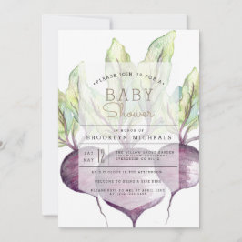 Biologische bieten | Veggie | BABY SHOWER WATERVER Kaart