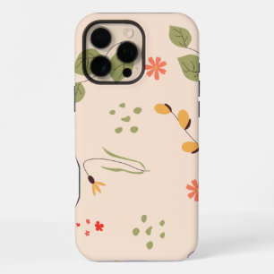 Biologische Bloemige Achtergrond iPhone 16 Pro Max Hoesje