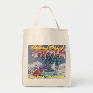 Biologische boodschappentas Pepers en Bloemen Tote Bag