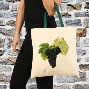 Biologische druiventros rode wijn uit grootmoeders tote bag