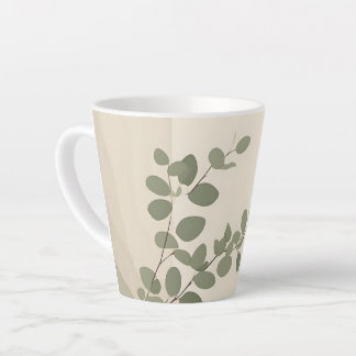 Biologische eucalyptusblad botanische neutrale tin latte mok