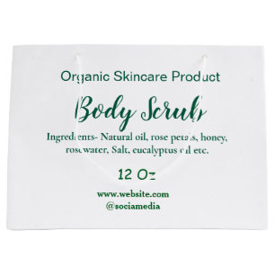 Biologische groene natuur body scrub boter naam to groot cadeauzakje
