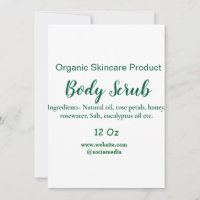 Biologische groene natuur body scrub boter naam to