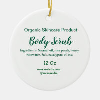 Biologische groene natuur body scrub boter naam to