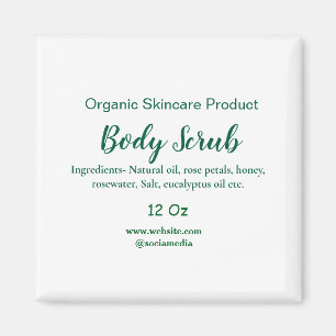 Biologische groene natuur body scrub boter naam to magneet