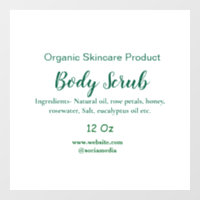 Biologische groene natuur body scrub boter naam to