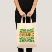 Biologische Groene Slogan Canvas tas (Voorkant (product))